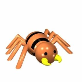 דגם 3D Cartoon Spider Toy