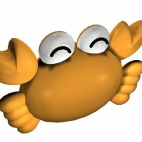 Cartoon Crab Toy 3d model