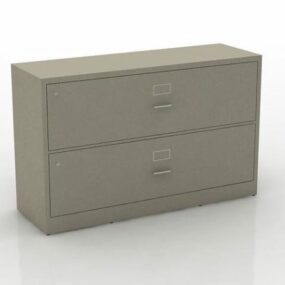 Furniture Metal File Cabinet 3d model