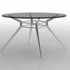 Glass Top Round Dining Table Furniture