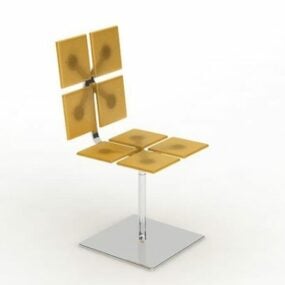 Modern Metal Bar Chair Furniture 3d model