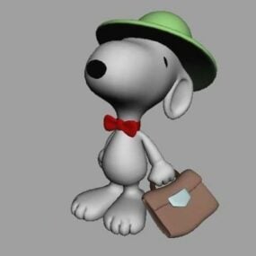 Personaggio Snoopy modello 3d