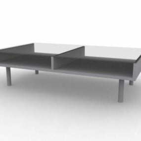 Glass Coffee Table Furniture 3d model