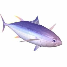 Yellowfin Tuna Fish Animal 3d model