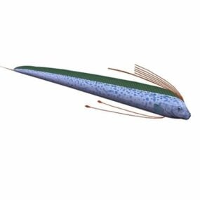 Riesiges Oarfish-Fischtier-3D-Modell