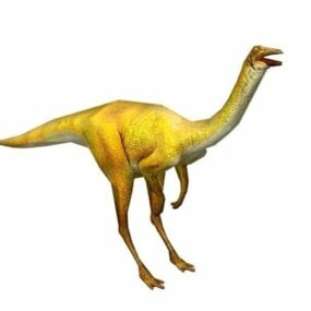โมเดล 3 มิติสัตว์ไดโนเสาร์ Gallimimus