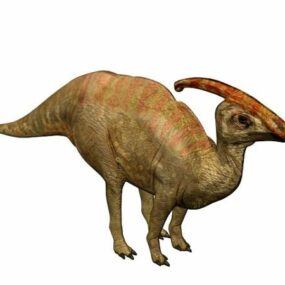 3d модель мультяшного динозавра трекса