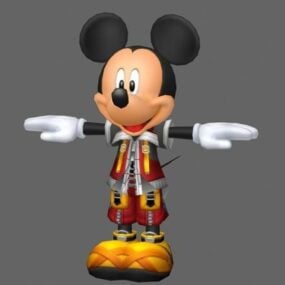 キャラクターミッキーマウスの3Dモデル