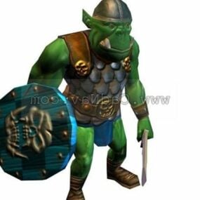 Cartoon Viking Warrior Cartoon Character 3d model