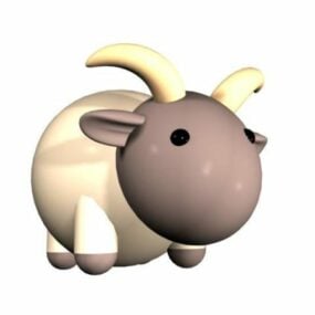 Toy Cartoon Goat 3d-modell