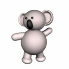 Urso bonito dos desenhos animados de brinquedo