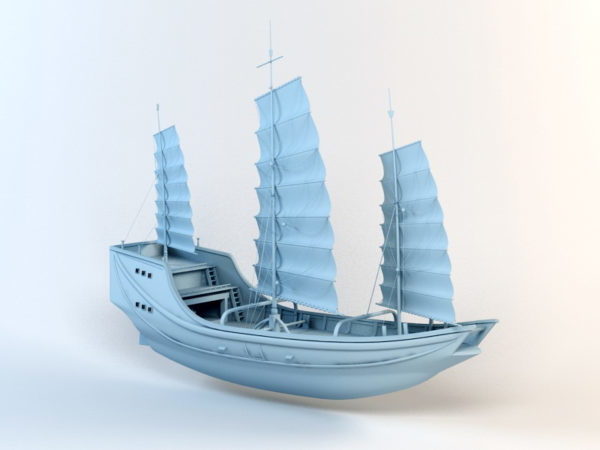 18th Century Merchant Ship Free 3d Model Max Vray
