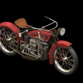 1924 Ace Motorcykel 3d-modell