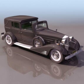 1929 कैडिलैक 3डी मॉडल