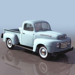 نموذج ثلاثي الأبعاد لشاحنة فورد بيك أب في الخمسينيات