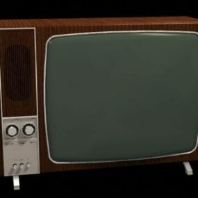 1970年のテレビセット3Dモデル