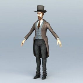 19th Century Doctor 3d-modell