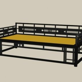 19th Century Chinese Daybed 3d model
