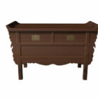 2 Drawer Antique Console Table