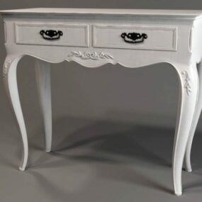 2 Drawers Classical Console Table 3d model