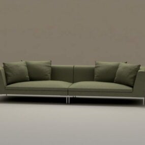 Mueble de sofá seccional de 2 piezas modelo 3d