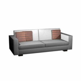 2 Seater Sofa Settee 3d model