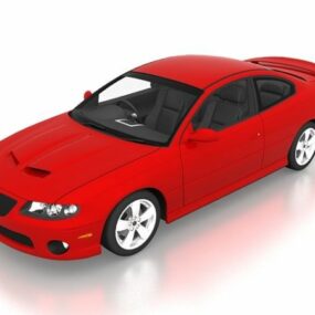 2006 Pontiac Gto Kırmızı 3d modeli