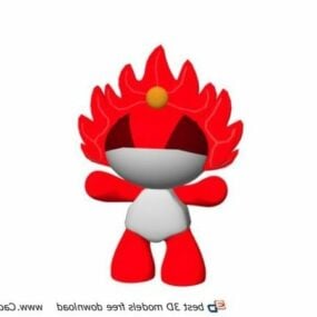 2008 Olympic Mascot Toys 3d model