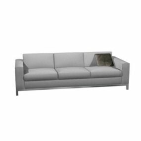 3-osobowa kanapa z poduszkami Model 3D