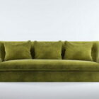 3 Seater Upholstered Couch And Pillow