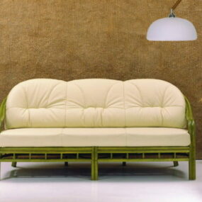 Sofá sofá tapizado de 3 plazas modelo 3d