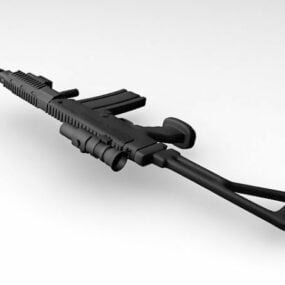 Fusil de combat 308 modèle 3D