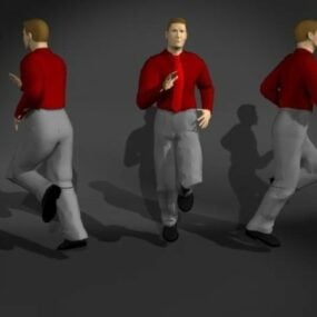 3d Running Man Character 3d-model