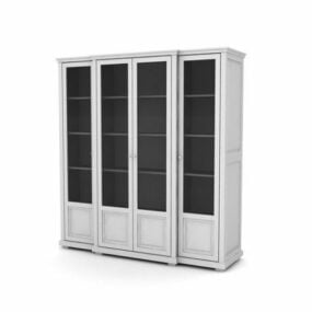 4 Doors Storage Cabinet Furniture 3d model