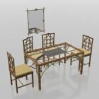 4 Seats Antique Tea Table Set