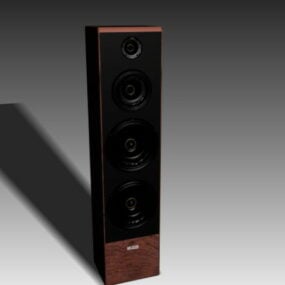 4 Way Speaker System 3D-malli
