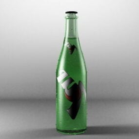 7up Bottle 3d model