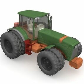 8 Wheel Tractor 3d model