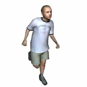 Karakter A Running Man 3d-modell
