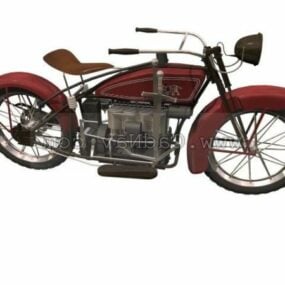 Ace Retro Style Motorcycle 3d model