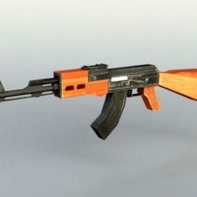 Ak-47 ガン下部ポリゴン 3D モデル