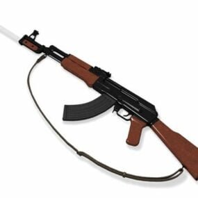Fusil Ak-47 avec baïonnette modèle 3D