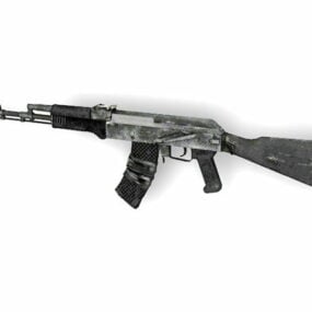 Rifle de asalto Ak-74m modelo 3d