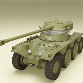 13D-Modell des leichten Panzers Amx-3