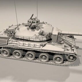 Amx-30 주요 전투 탱크 3d 모델