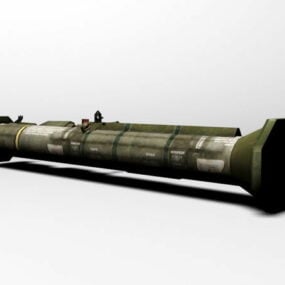 タンタンロケット3Dモデル
