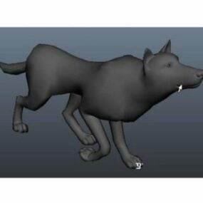 Wild Aard Wolf Animal 3d model