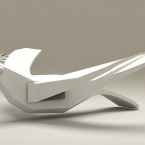 Model 3D ptaka origami