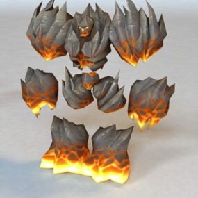 Abyssal Flamebringer متحرک و Rigged مدل سه بعدی