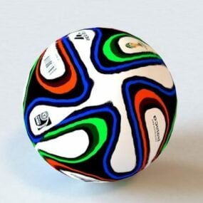 Pallone da calcio Adidas Brazuca modello 3d